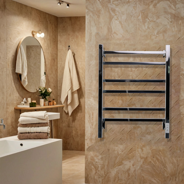 Полотенцесушитель электрический с/т Comfysan Пиоли-К (Pioli-K) EC-6 60/40, хром - фото и схемы подключения