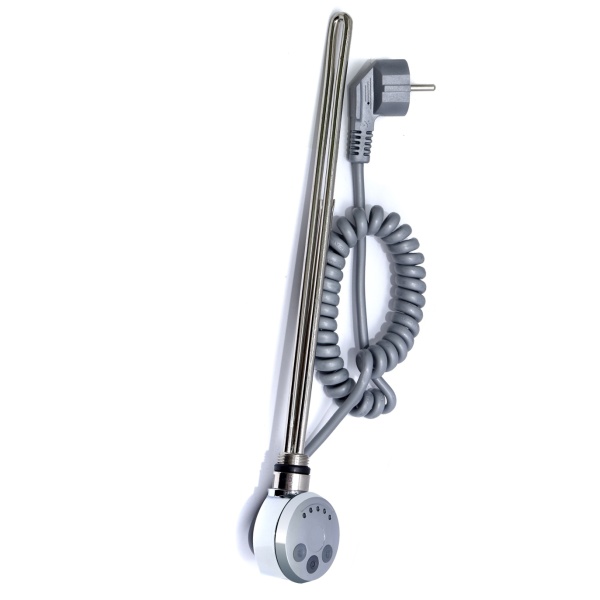 Электрический ТЭН LUX-01T-300 с терморегулятором 300W хром купить оптом по выгодной цене в Москве