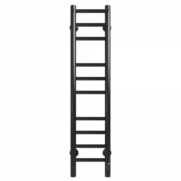 Полотенцесушитель Электрич. с/т GROIS Laura GR-133 200x1000 RAL 9005 П10 R черный матовый - фото и схемы подключения