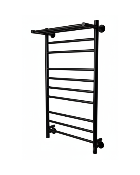 Полотенцесушитель электрический с/т Comfysan Люси (Luce) EC-10 100/50 с полкой, черный - фото и схемы подключения