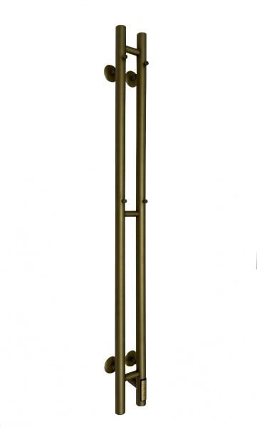 Полотенцесушитель Электрич. с/т GROIS Orso GR-134 110/1200 П3 бронзовый диммер справа  - фото и схемы подключения