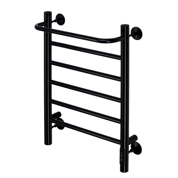 Полотенцесушитель электрический с/т Comfysan Капри (Capri) EC-6 60/40 с полкой, черный - фото и схемы подключения