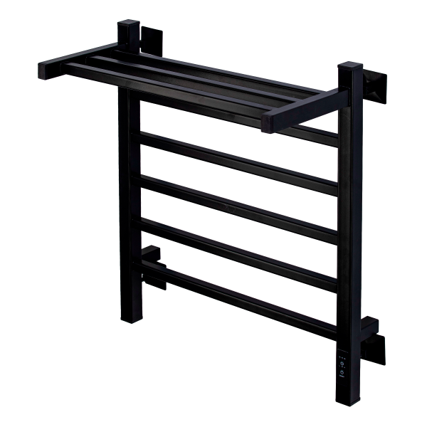 Полотенцесушитель электрический с/т Comfysan Мартэ-К (Marte-K) EC-6 60/50 с полкой, черный - фото и схемы подключения