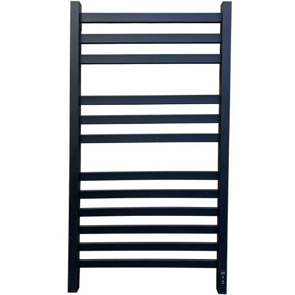 Полотенцесушитель Электрич. с/т GROIS Bruno GR-123 500/1000 П12 RAL9005 U черный матовый - фото и схемы подключения