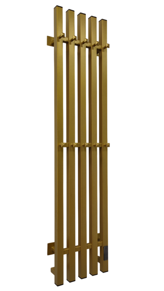 Полотенцесушитель электрический с/т Comfysan Альто-К (Alto-K) EC-5 120/24, матовое золото ЭК - фото и схемы подключения