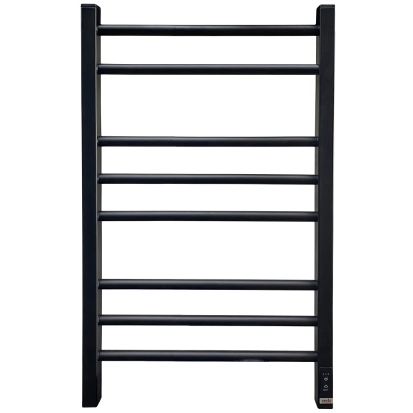 Полотенцесушитель Электрич. с/т GROIS Nex GR-112 400/800 П8 RAL9005 U черный матовый - фото и схемы подключения