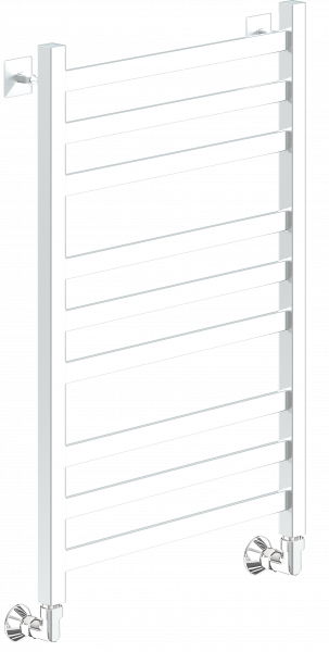 Фото Полотенцесушитель Ника ЛМ-6 80/50 RAL9016 белый матовый*