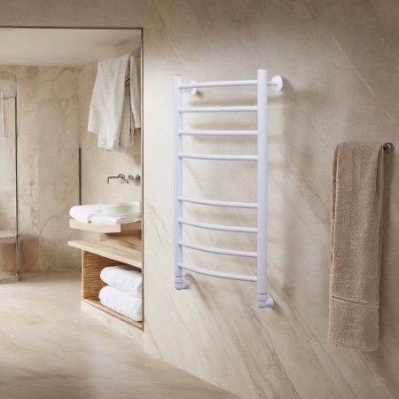 Фото Полотенцесушитель водяной Comfysan Ноуми (Noumi) W-8 80/40, белый