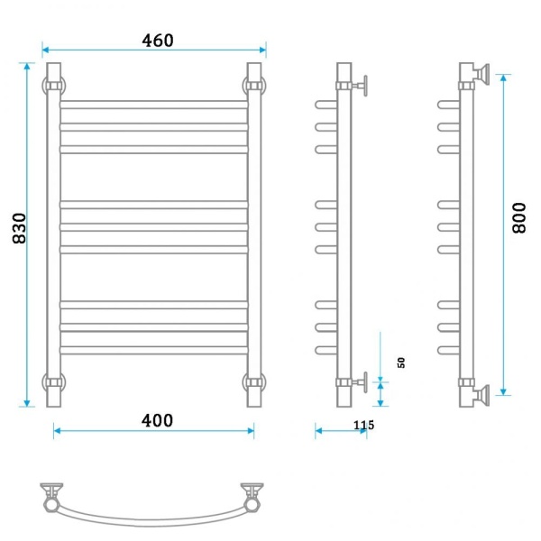 Фото Полотенцесушитель Energy Prestige 800/400