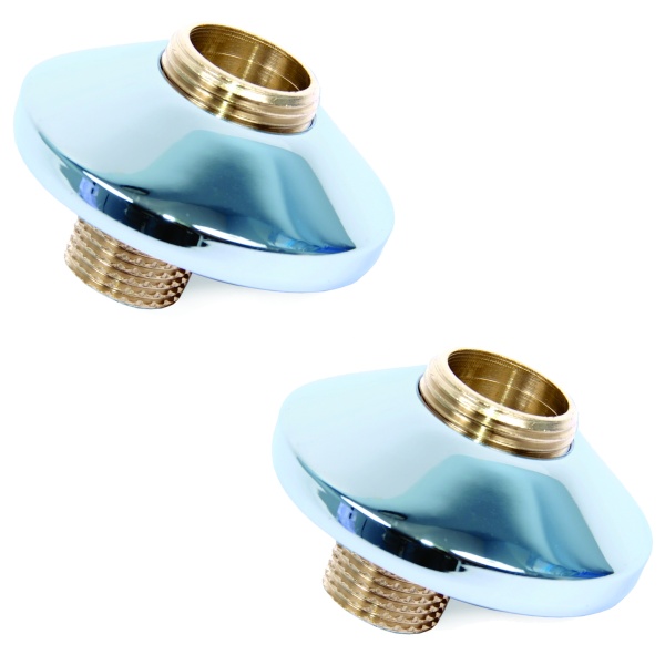 Эксцентрик 1/2" х 3/4" с отражателем 3/4 509SCH0504 хром купить оптом по выгодной цене в Москве