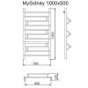 Фото Полотенцесушитель MYFREA My Sidney 100/50