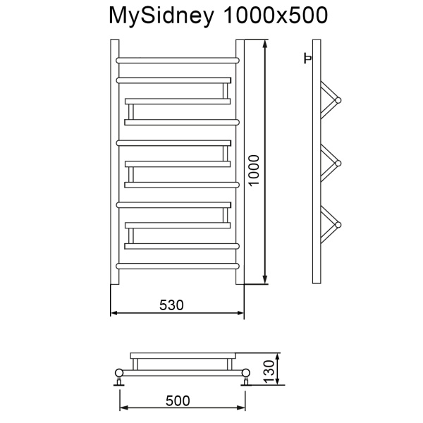 Фото Полотенцесушитель MYFREA My Sidney 100/50