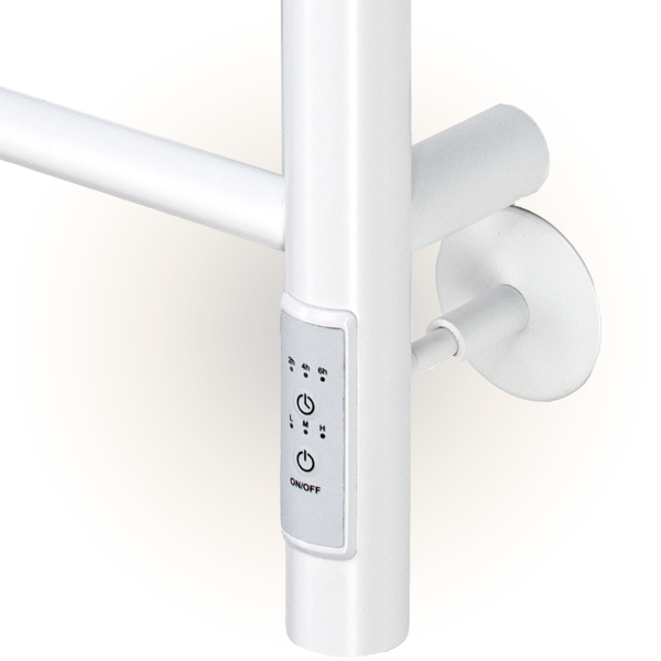 Полотенцесушитель электрический с/т Comfysan Капри (Capri) EC-8 80/40 с полкой, белый - фото и схемы подключения