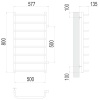 Фото Полотенцесушитель TERMINUS Эконом Стандарт П8 500х800 бп500 NEW