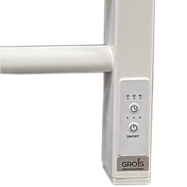 Полотенцесушитель Электрич. с/т GROIS Nex GR-111 500/600 П6 RAL9016 U белый матовый  - фото и схемы подключения