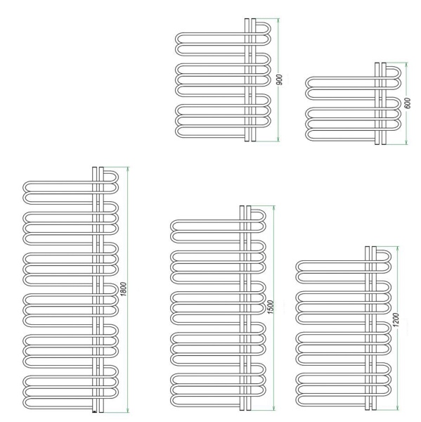 Фото Полотенцесушитель ГРОТА STELLE 50/120 R